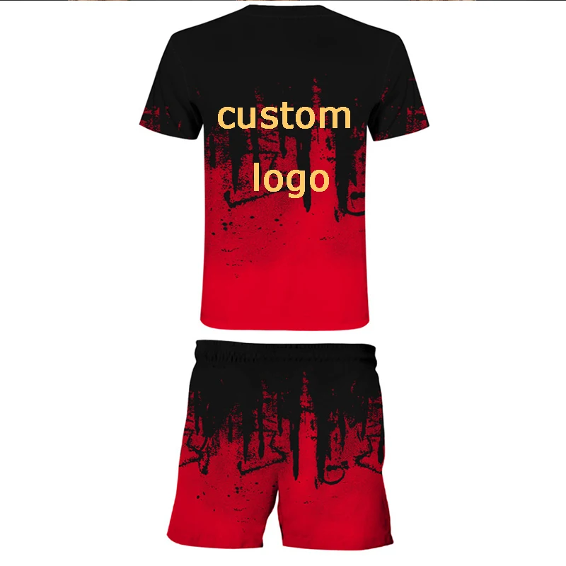 Custom Logo New Casual Men Sportswear Clothing Summer Men Suit Fitness Suit Sports Suit Short-Sleeved T-Shirt + Shorts 2-Piece
Custom Logo New Casual Men Sportswear Clothing Summer Men Suit Fitness Suit Sports Suit Short-Sleeved T-Shirt + Shorts 2-Piece