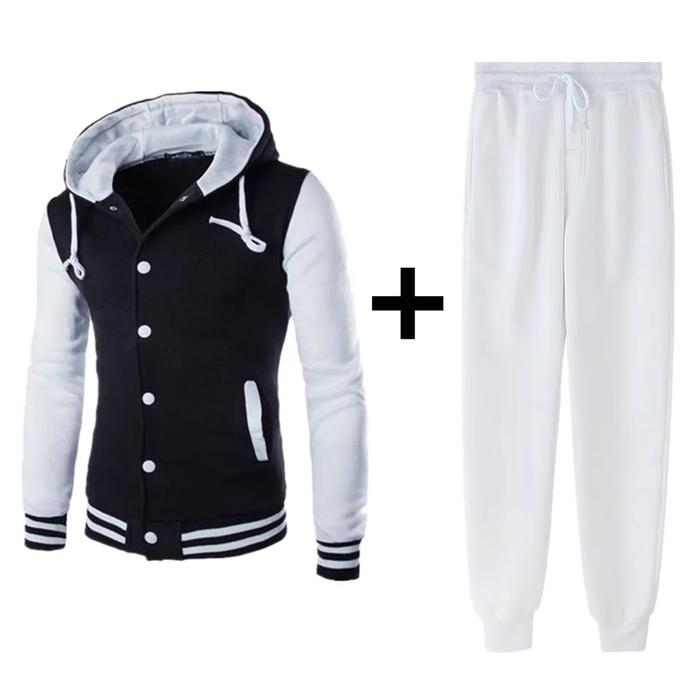 men's 2Piece Set Baseball Varsity Jacket and Trousers Sports Suit Casual Running Suit Men Outfit Set Men's Joggers Pants Set
men's 2Piece Set Baseball Varsity Jacket and Trousers Sports Suit Casual Running Suit Men Outfit Set Men's Joggers Pants Set