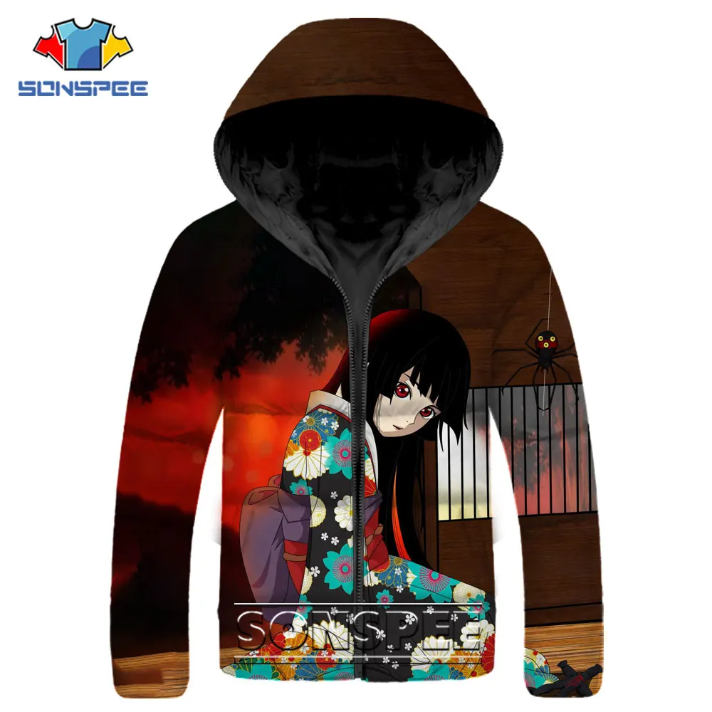Новые зимние куртки SONSPEE, аниме, Jigoku Shoujo Enma Ai парки, модные смешные пуховики в стиле хип-хоп, толстые теплые Брендовые пальто для мужчин 
Новые зимние куртки SONSPEE, аниме, Jigoku Shoujo Enma Ai парки, модные смешные пуховики в стиле хип-хоп, толстые теплые Брендовые пальто для мужчин