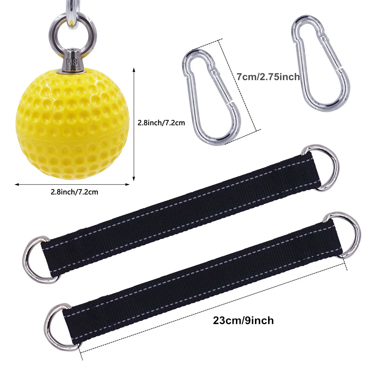 7.2/9.7cm Pull Up Balls Cannonball Grips Finger Trainer Grip Strength Training Arm Muscles Barbells Hand Grip Ball Exerciser
7.2/9.7cm Pull Up Balls Cannonball Grips Finger Trainer Grip Strength Training Arm Muscles Barbells Hand Grip Ball Exerciser