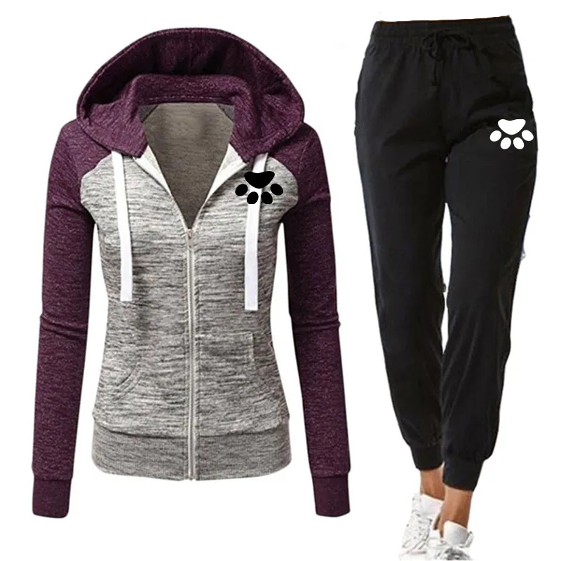 Autumn Tracksuit Woman Zipper Patchwork Hoodie+Pants Suit Long Sleeve Sweatshirts and Trousers 2 Piece Set Winter Clothing
Autumn Tracksuit Woman Zipper Patchwork Hoodie+Pants Suit Long Sleeve Sweatshirts and Trousers 2 Piece Set Winter Clothing