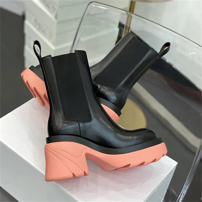 Women Black Platform Chelsea Boots Female Autumn Winter British Style New Mixed Colors High Heels Knight Boots 02C
Women Black Platform Chelsea Boots Female Autumn Winter British Style New Mixed Colors High Heels Knight Boots 02C
