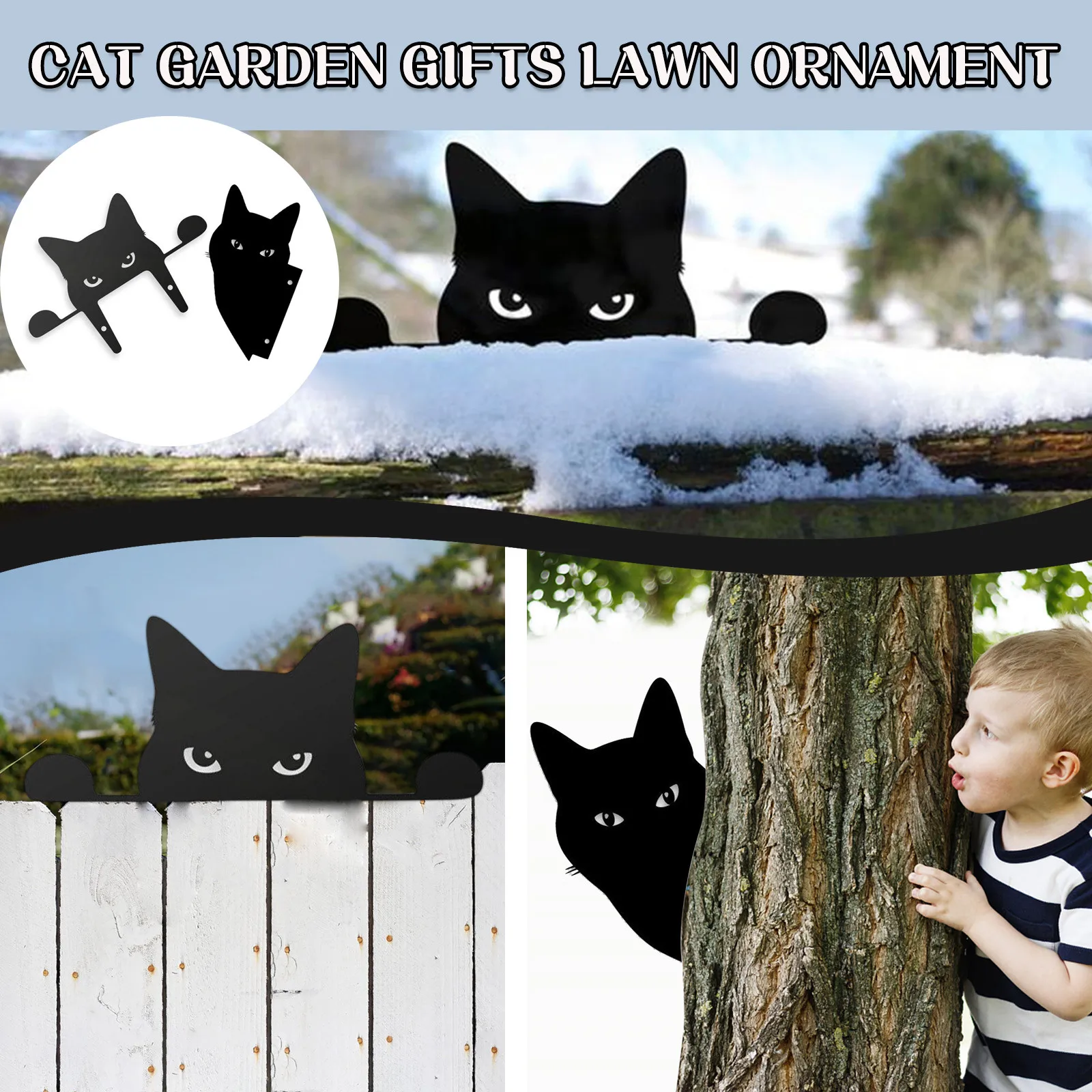 Cat Garden Gifts Lawn Ornament For Kitty Lovers Metal Peeping Cat Animals Yard Art Garden Home Decoration Picture Sculpture Gift
Cat Garden Gifts Lawn Ornament For Kitty Lovers Metal Peeping Cat Animals Yard Art Garden Home Decoration Picture Sculpture Gift