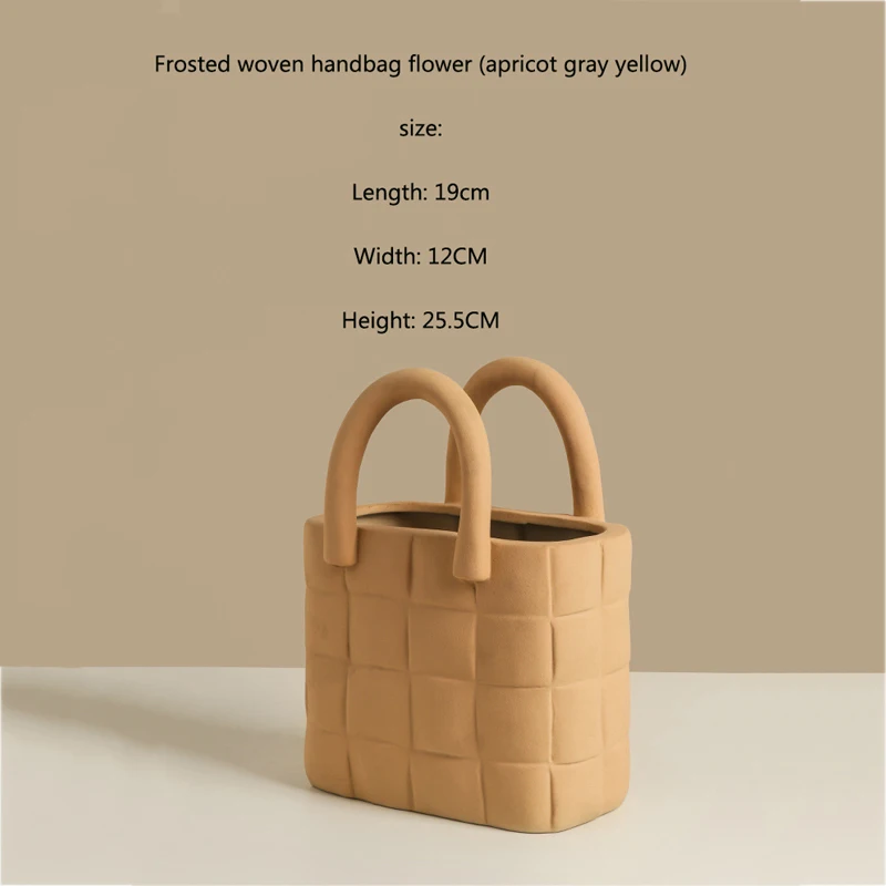 Nordic Ceramic Vase Modern Home Decoration Dried Flower Ornaments Creative Handbag Room Decoration Ceramic Vase
Nordic Ceramic Vase Modern Home Decoration Dried Flower Ornaments Creative Handbag Room Decoration Ceramic Vase
