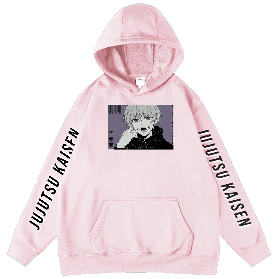 Harajuku Jujutsu Kaisen Hoodies clothes for teens Japanese Anime Cuff Printed Oversized Hoodie Streetwear Hooded sweatshirts Top