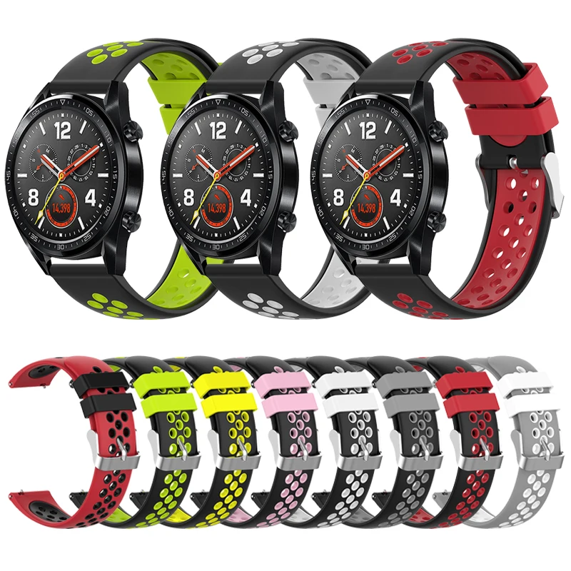 Силиконовый ремешок для часов HUAWEI WATCH GT Active 46 мм/элегантный 42 мм 2/Honor Magic Band