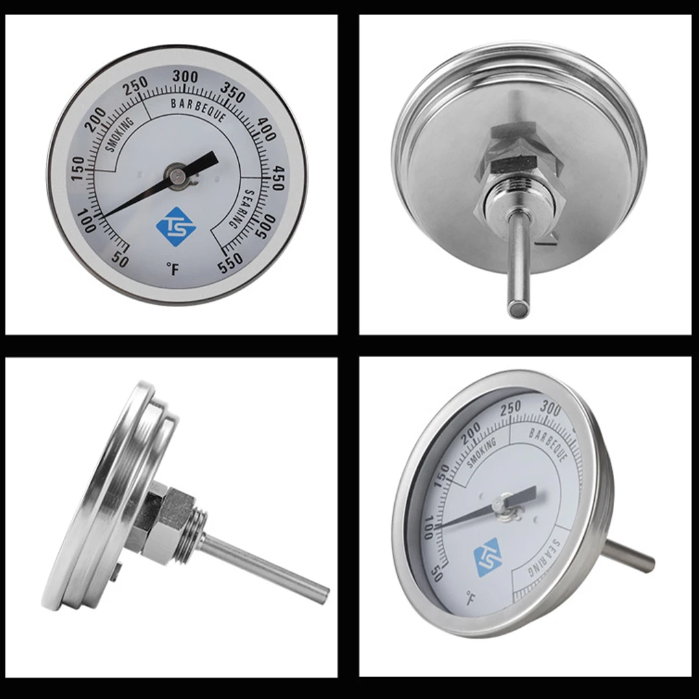 Stainless Steel BBQ Smoker Grill Thermometer Temperature Gauge 50-800 Degrees Fahrenheit 50-450/50-400/0-500 Degrees Celsius
Stainless Steel BBQ Smoker Grill Thermometer Temperature Gauge 50-800 Degrees Fahrenheit 50-450/50-400/0-500 Degrees Celsius