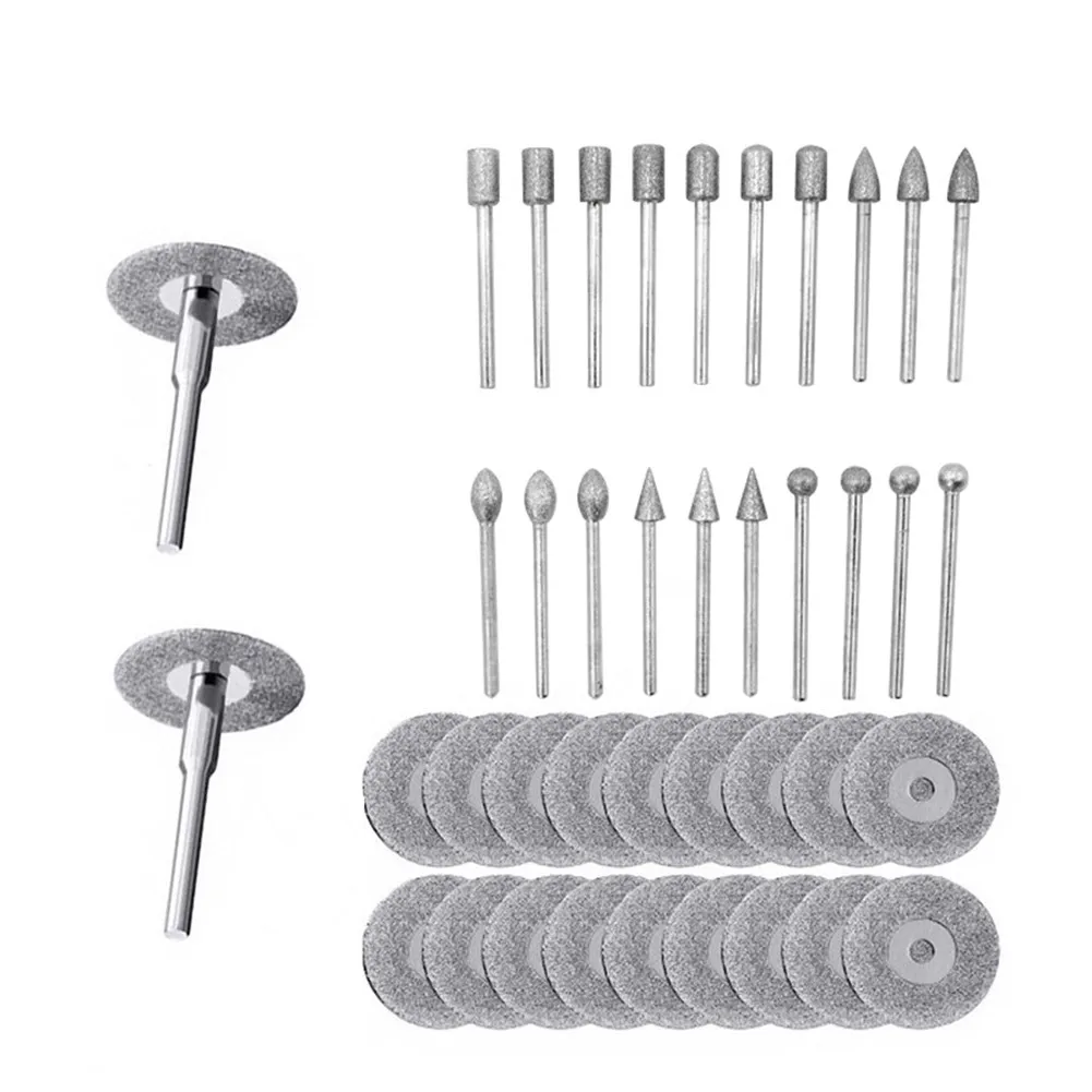 42*Diamond Disc Carving Bit Grinding Head Set Stone Tile Glass Cutting Polishing For Rotary Tool Electric Grinder Accessories
42*Diamond Disc Carving Bit Grinding Head Set Stone Tile Glass Cutting Polishing For Rotary Tool Electric Grinder Accessories