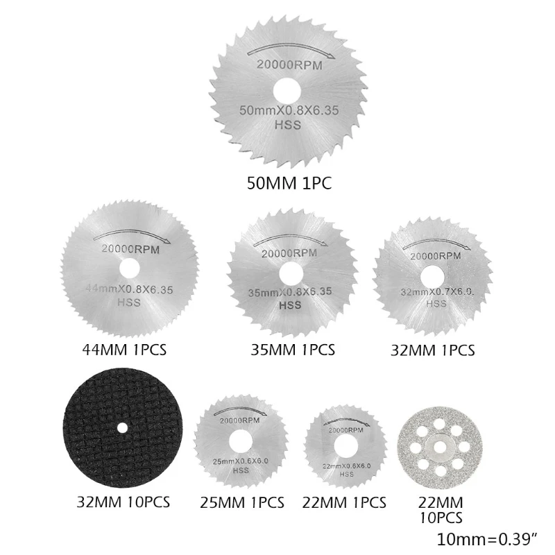32Pcs Diamond Cutting Disc Kits, 1/8\" Shank Mini Cut Off Wheel Rotary Tool
32Pcs Diamond Cutting Disc Kits, 1/8\" Shank Mini Cut Off Wheel Rotary Tool