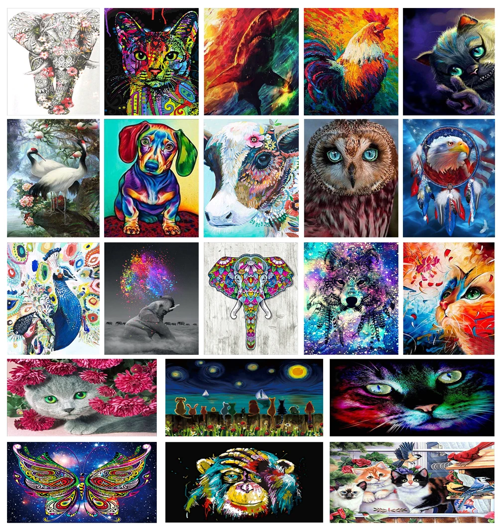 Diy round diamond painting diamond painting inlaid all diamond art embroidery painting colorful cat elephant animal decoration
Diy round diamond painting diamond painting inlaid all diamond art embroidery painting colorful cat elephant animal decoration