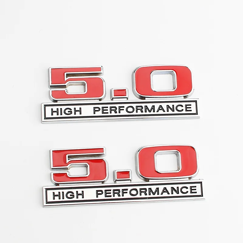 2X 3D Metal 5.0 High Performance Car Emblem Sticker Badge Decals Car Styling For Ford Car Accessories 12.0*4.0*0.5CM
2X 3D Metal 5.0 High Performance Car Emblem Sticker Badge Decals Car Styling For Ford Car Accessories 12.0*4.0*0.5CM