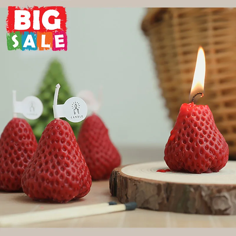 Strawberry 3D Scented Candle Cute Home Decoration Soy Wax Candle Birthday Wedding Decoration Handmade Gift
Strawberry 3D Scented Candle Cute Home Decoration Soy Wax Candle Birthday Wedding Decoration Handmade Gift