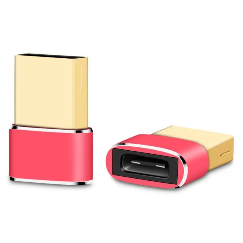 Переходник USB 2 0 типа c папа на мама 5 цветов адаптер для компьютера телефона