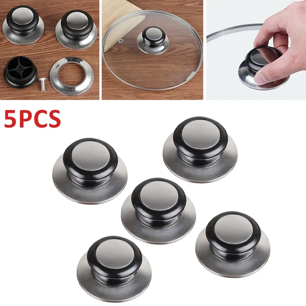 5Pcs Universal Cookware Pot Saucepan Kettle Glass Lid Knobs Cover Holding Handles Stainless Steel Pan Part Kitchen Accessories
5Pcs Universal Cookware Pot Saucepan Kettle Glass Lid Knobs Cover Holding Handles Stainless Steel Pan Part Kitchen Accessories