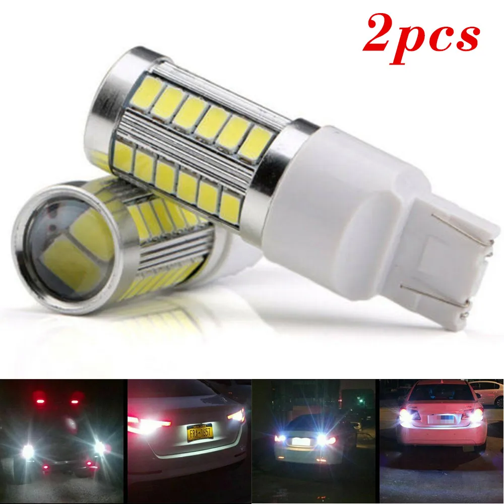 2x T20 W21/5W 7443 W21W Car Reverse Light Brake Lights Aluminum+Plastic 360 Degree DC 12V 800LM White Side Lamp
2x T20 W21/5W 7443 W21W Car Reverse Light Brake Lights Aluminum+Plastic 360 Degree DC 12V 800LM White Side Lamp