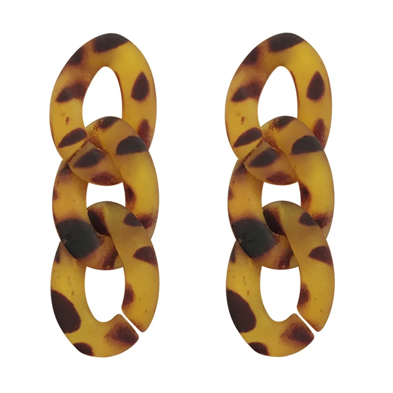 Fashion Vintage Leopard Pattern Resin Acrylic Drop Earrings For Women Gothic Oval Geometric Chain Tassel Dangle Earring Jewelry
Fashion Vintage Leopard Pattern Resin Acrylic Drop Earrings For Women Gothic Oval Geometric Chain Tassel Dangle Earring Jewelry