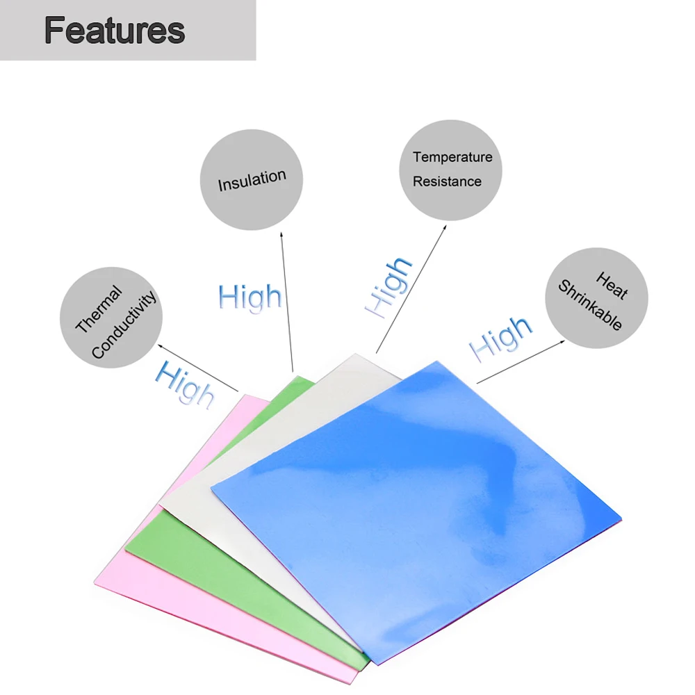 5Pcs/lot Gdstime 100mmx100mmx1.5mm White 0.15cm Thickness CPU Cooling Pad 100mmx1.5mm 15mm Conductive Silicone Thermal Pads
5Pcs/lot Gdstime 100mmx100mmx1.5mm White 0.15cm Thickness CPU Cooling Pad 100mmx1.5mm 15mm Conductive Silicone Thermal Pads