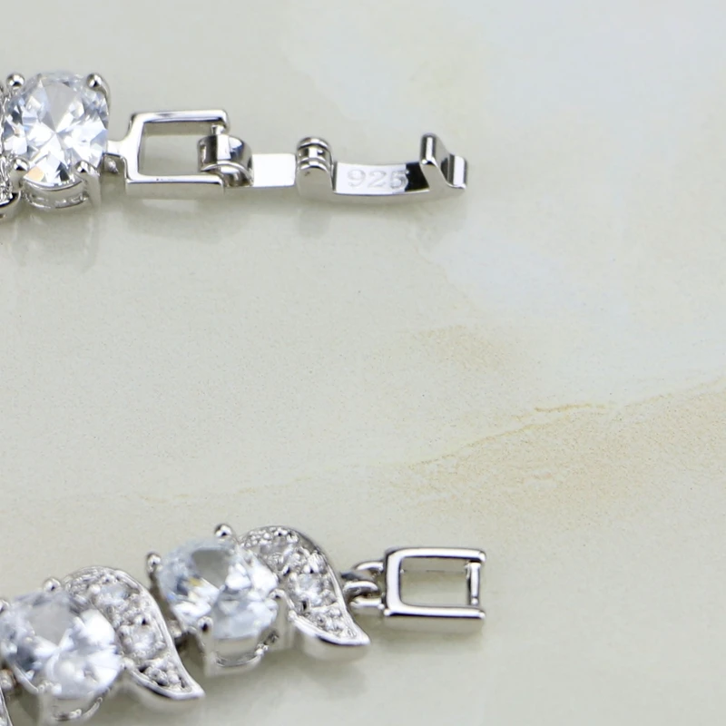 Round White Cubic Zirconia 925 Sterling Silver Jewelry Link Chain Bracelet For Women
Round White Cubic Zirconia 925 Sterling Silver Jewelry Link Chain Bracelet For Women