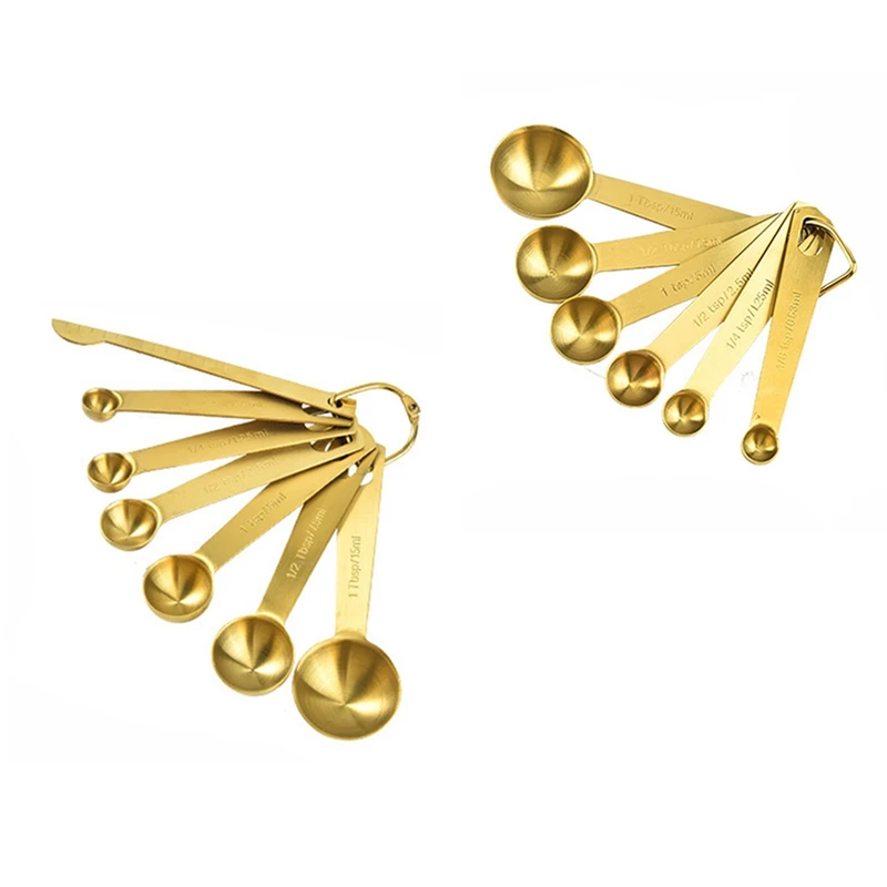 Measuring Spoon Useful Stainless Steel Measuring Cup Cozinha Coffee Measuring Spoons Tea Gold
Measuring Spoon Useful Stainless Steel Measuring Cup Cozinha Coffee Measuring Spoons Tea Gold