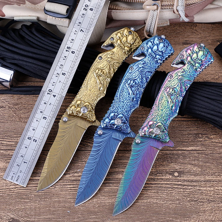 8.07'' Folding Knife Outdoor Survival Tactical Pocket Knife 440C Steel Camping Hiking Hunting Knives for Self-defense EDC Tool
8.07'' Folding Knife Outdoor Survival Tactical Pocket Knife 440C Steel Camping Hiking Hunting Knives for Self-defense EDC Tool