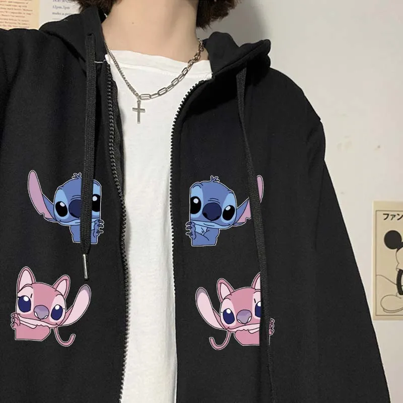 Зимние белые толстовки с мультяшным принтом Disney Stitch Ohana, модные повседневные женские толстовки на молнии с длинным рукавом и карманами в чер...
Зимние белые толстовки с мультяшным принтом Disney Stitch Ohana, модные повседневные женские толстовки на молнии с длинным рукавом и карманами в чер...