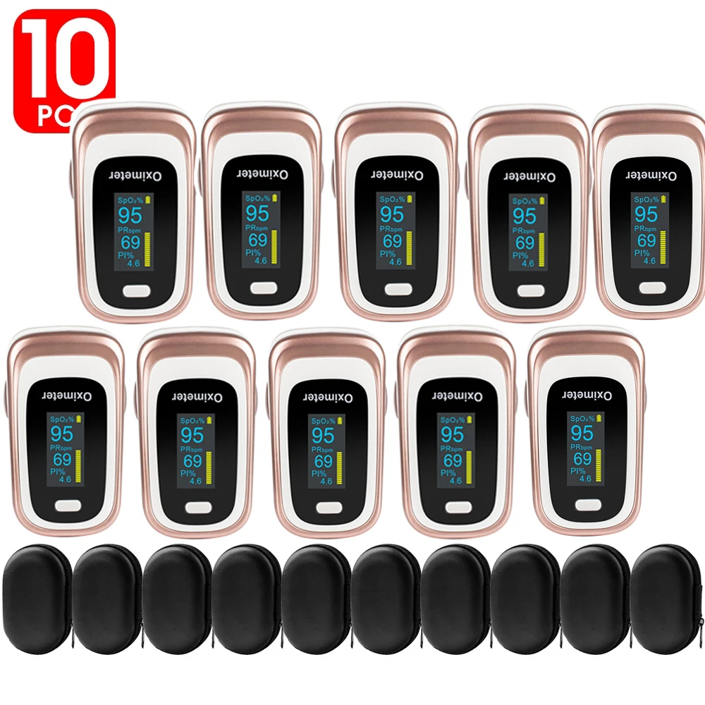 5/7/10Pcs/set Mini Finger Pulse Oximeter Heart Rate Blood Oxygen Saturation SpO2 PR PI Monitor With Case Oximetro De Dedo
5/7/10Pcs/set Mini Finger Pulse Oximeter Heart Rate Blood Oxygen Saturation SpO2 PR PI Monitor With Case Oximetro De Dedo