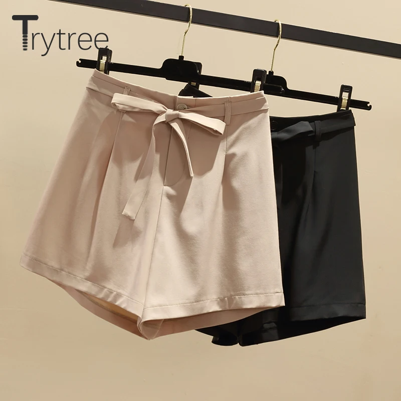 Trytree 2020 Summer Women Shorts Casual Loose Button Gift Belt Fashion Solid 2 Color Small Fresh Elegant Office Lady Shorts
Trytree 2020 Summer Women Shorts Casual Loose Button Gift Belt Fashion Solid 2 Color Small Fresh Elegant Office Lady Shorts