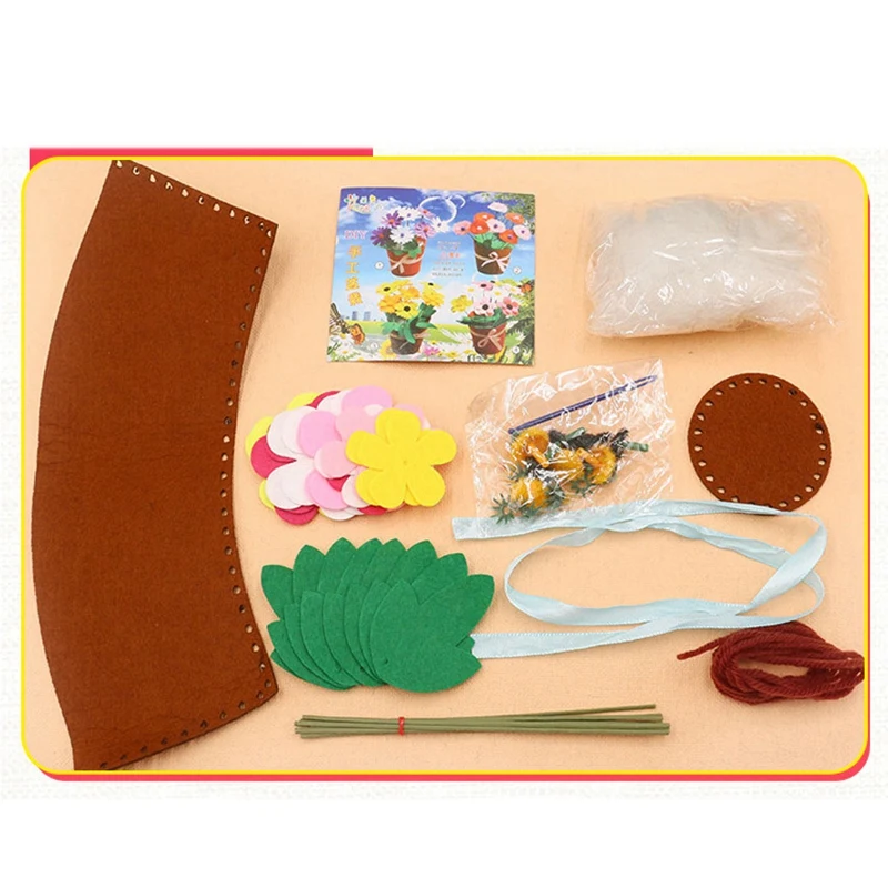 Non-Woven Potted Plants Without Cutting Flower Pots Children Diy Handmade Flowers Making Carnation Material Package
Non-Woven Potted Plants Without Cutting Flower Pots Children Diy Handmade Flowers Making Carnation Material Package