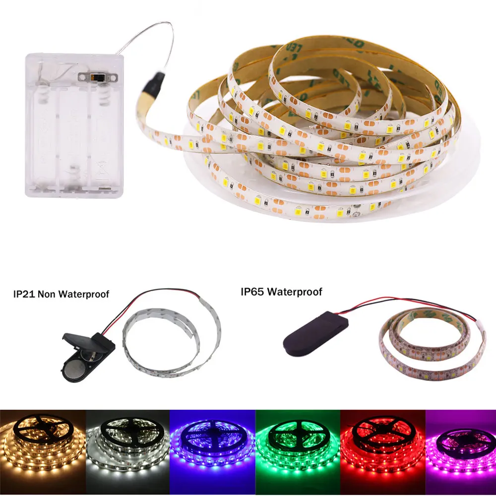 50CM 1M 2M 3M 4M 5M LED Strip 5V AA Battery Powered Waterproof LED Light Strip 3528 60LEDs/M Flexible LED Ribbon Diode Tape Lamp
50CM 1M 2M 3M 4M 5M LED Strip 5V AA Battery Powered Waterproof LED Light Strip 3528 60LEDs/M Flexible LED Ribbon Diode Tape Lamp