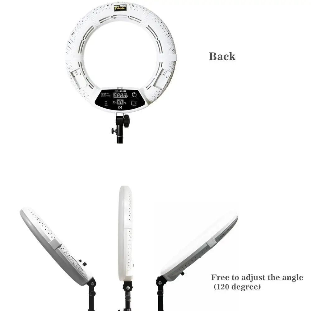 Yidoblo FD-480II white Bi-color Photo Studio Ring Light + bag LED Video Lamp Photographic Lighting 5500K 480LED Lights
Yidoblo FD-480II white Bi-color Photo Studio Ring Light + bag LED Video Lamp Photographic Lighting 5500K 480LED Lights