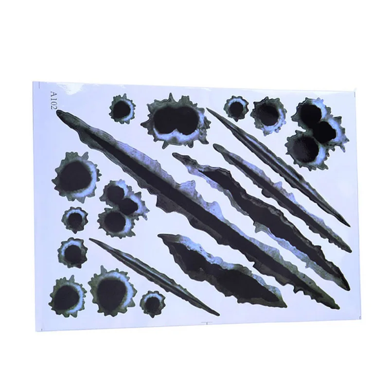 Cool 3D Bullet Hole Car Art Stickers Car Modified Simulation Stereoscopic Fake Shots Hole Stickers Auto Truck Motorcycle Decal
Cool 3D Bullet Hole Car Art Stickers Car Modified Simulation Stereoscopic Fake Shots Hole Stickers Auto Truck Motorcycle Decal