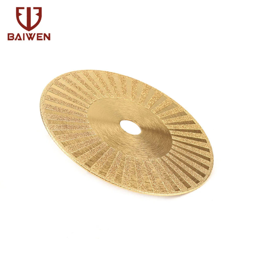 BAIWEN Both Side Coated Electroplated Diamond Cutting Grinding Disc 180mm Saw Blade For Granite Tile Marble
BAIWEN Both Side Coated Electroplated Diamond Cutting Grinding Disc 180mm Saw Blade For Granite Tile Marble