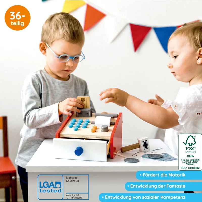 2020 New Arrivel Simulated Montessori Wooden Pretend Role-playing Supermarket Cashier Educational Preshcool Toys For Kids Gift
2020 New Arrivel Simulated Montessori Wooden Pretend Role-playing Supermarket Cashier Educational Preshcool Toys For Kids Gift