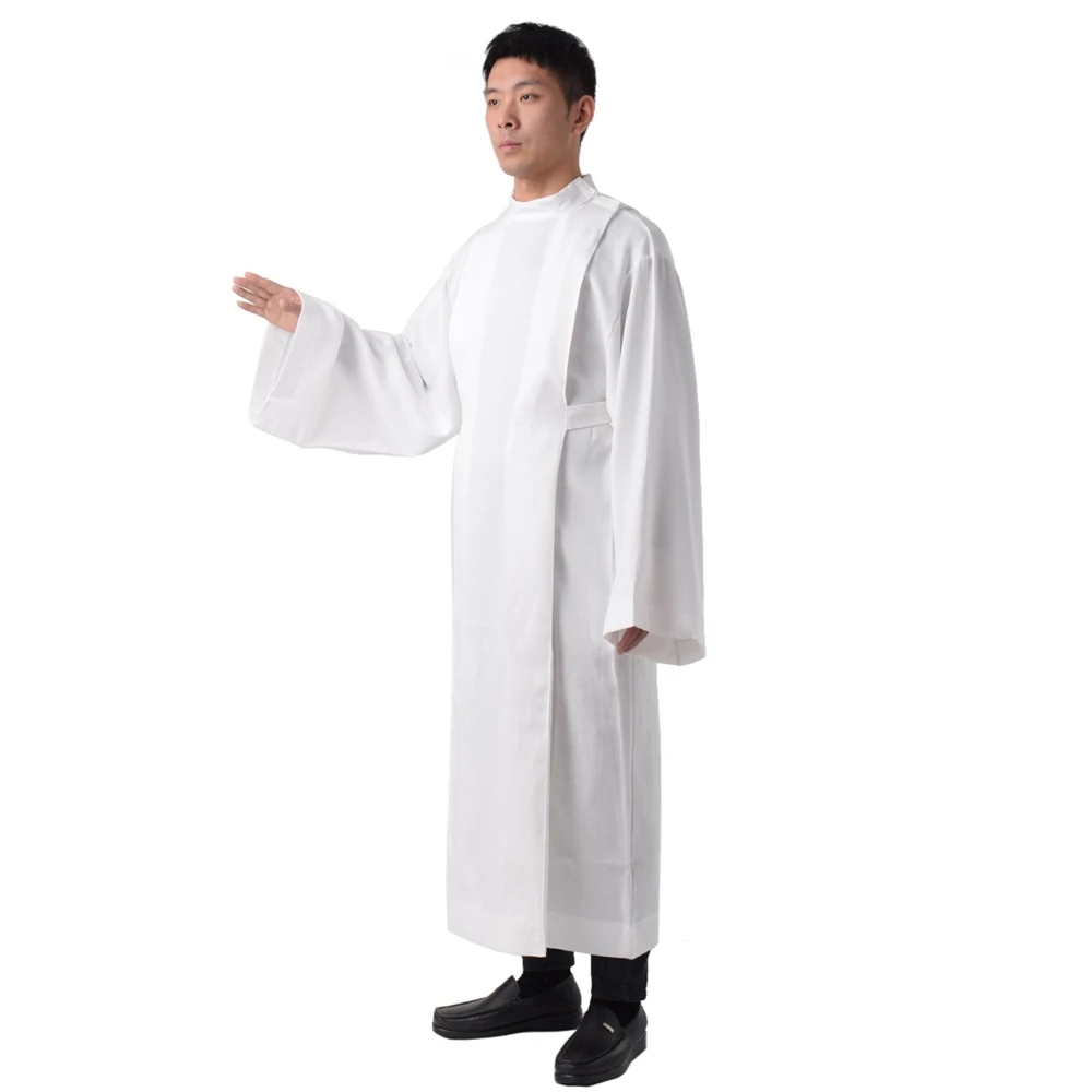 Priest Costume Catholic Church Clergy ALB Cassock Robe Vestment Mass Pastor Preacher Suit Work Clothes
Priest Costume Catholic Church Clergy ALB Cassock Robe Vestment Mass Pastor Preacher Suit Work Clothes