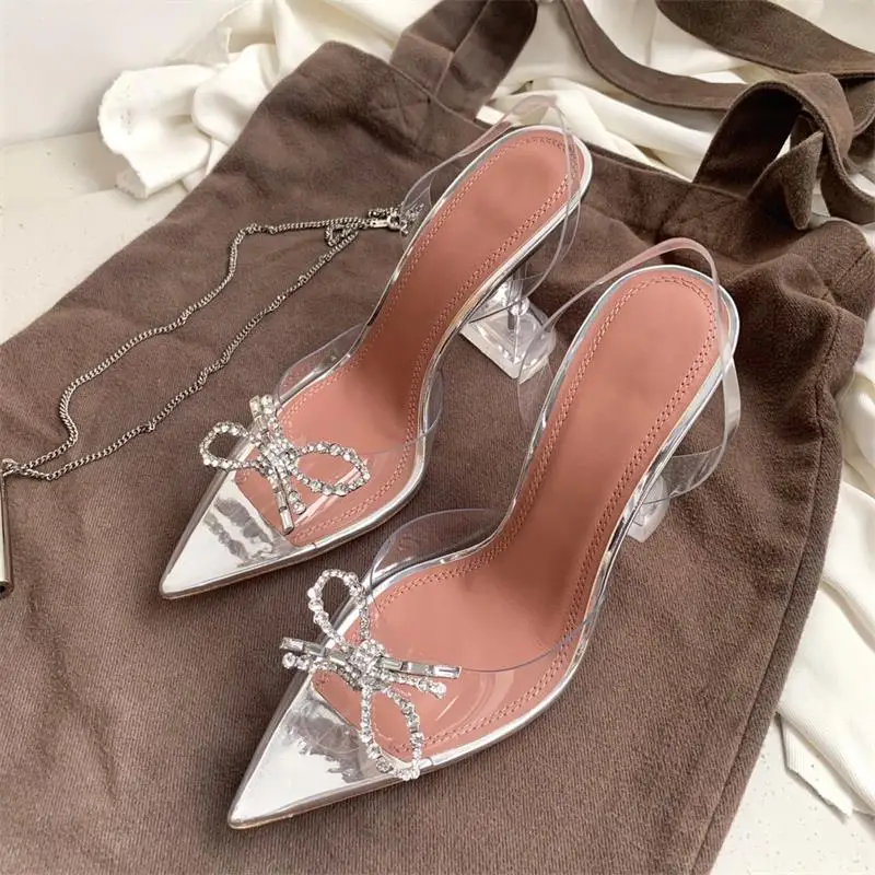 Prowow Transparent Shoes Flower Rhinestone Slingbacks Ladies Shoes Zapato Transparente FloreWomen Sandals High Heels
Prowow Transparent Shoes Flower Rhinestone Slingbacks Ladies Shoes Zapato Transparente FloreWomen Sandals High Heels
