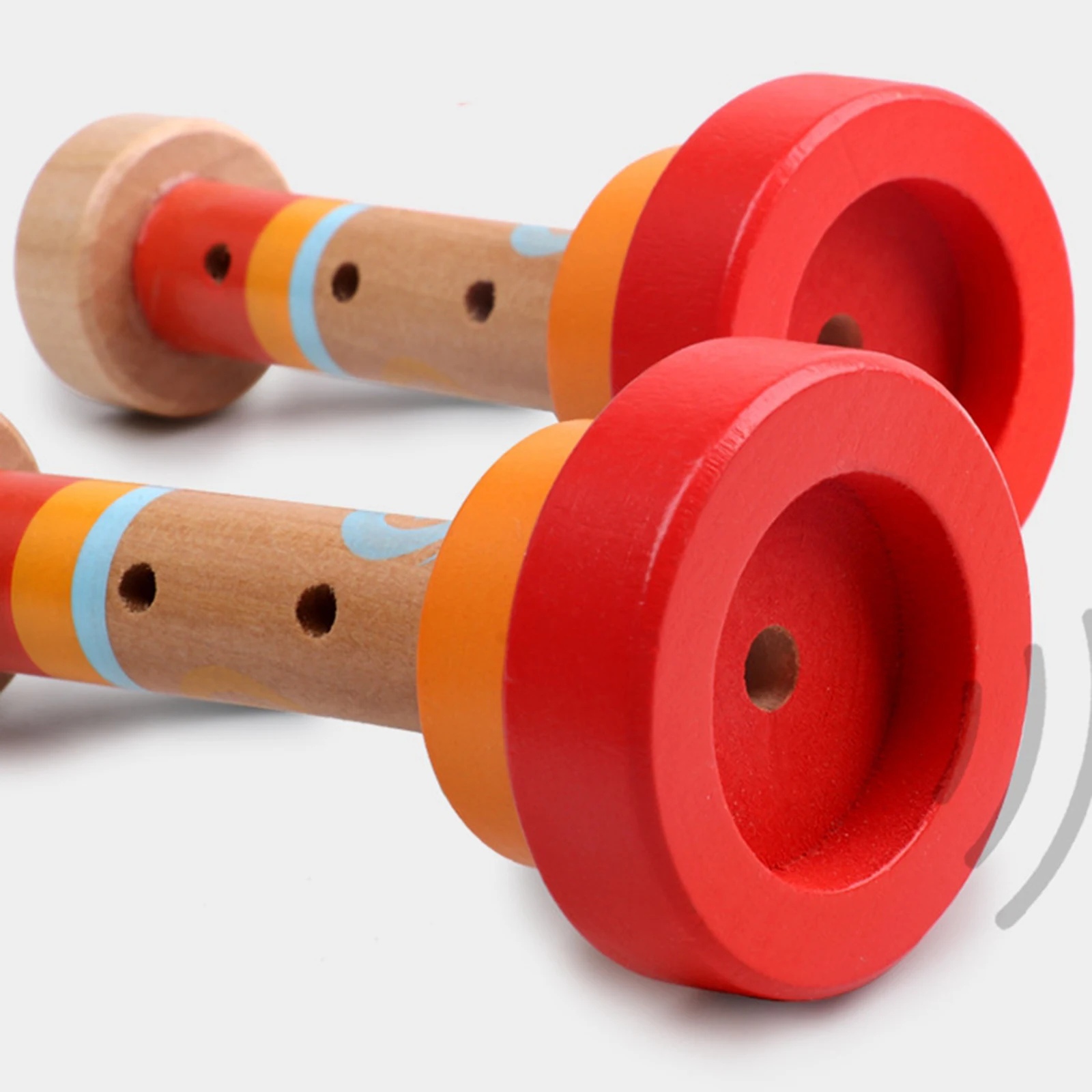 Деревянная труба Flugelhorn Horn Дошкольная музыка искусство образовательные игрушки