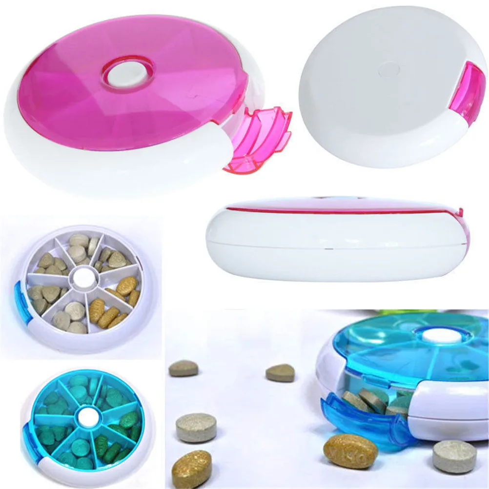 Weekly Press Rotating Pill Box Travel Pill Case Splitter Pill Organizer Medicine Box 7 Days Pill Cutter Tablet Container
Weekly Press Rotating Pill Box Travel Pill Case Splitter Pill Organizer Medicine Box 7 Days Pill Cutter Tablet Container