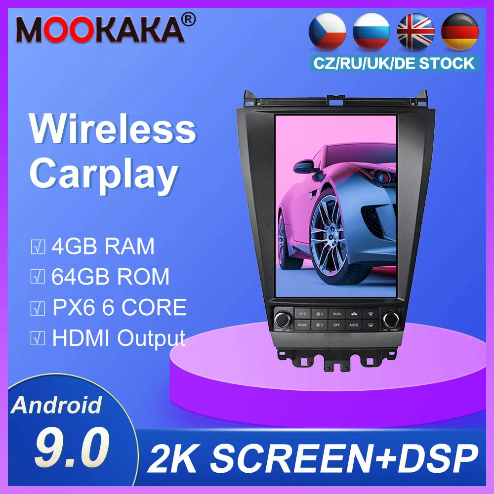 Android 9.0+4GB+64GB 8Octa Core Car Audio DVD GPS Radio 4GB RAM Bluetooth 4.2 WIFI 4G 64GB ROM For Honda Accord 7 2003-2007
Android 9.0+4GB+64GB 8Octa Core Car Audio DVD GPS Radio 4GB RAM Bluetooth 4.2 WIFI 4G 64GB ROM For Honda Accord 7 2003-2007