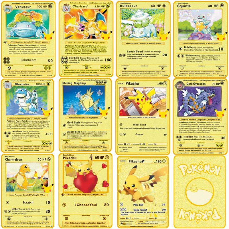 Коллекционная Золотая карточка V Max из аниме «Pokemon Tcg: 25Th юбилейные торжества»
Коллекционная Золотая карточка V Max из аниме «Pokemon Tcg: 25Th юбилейные торжества»