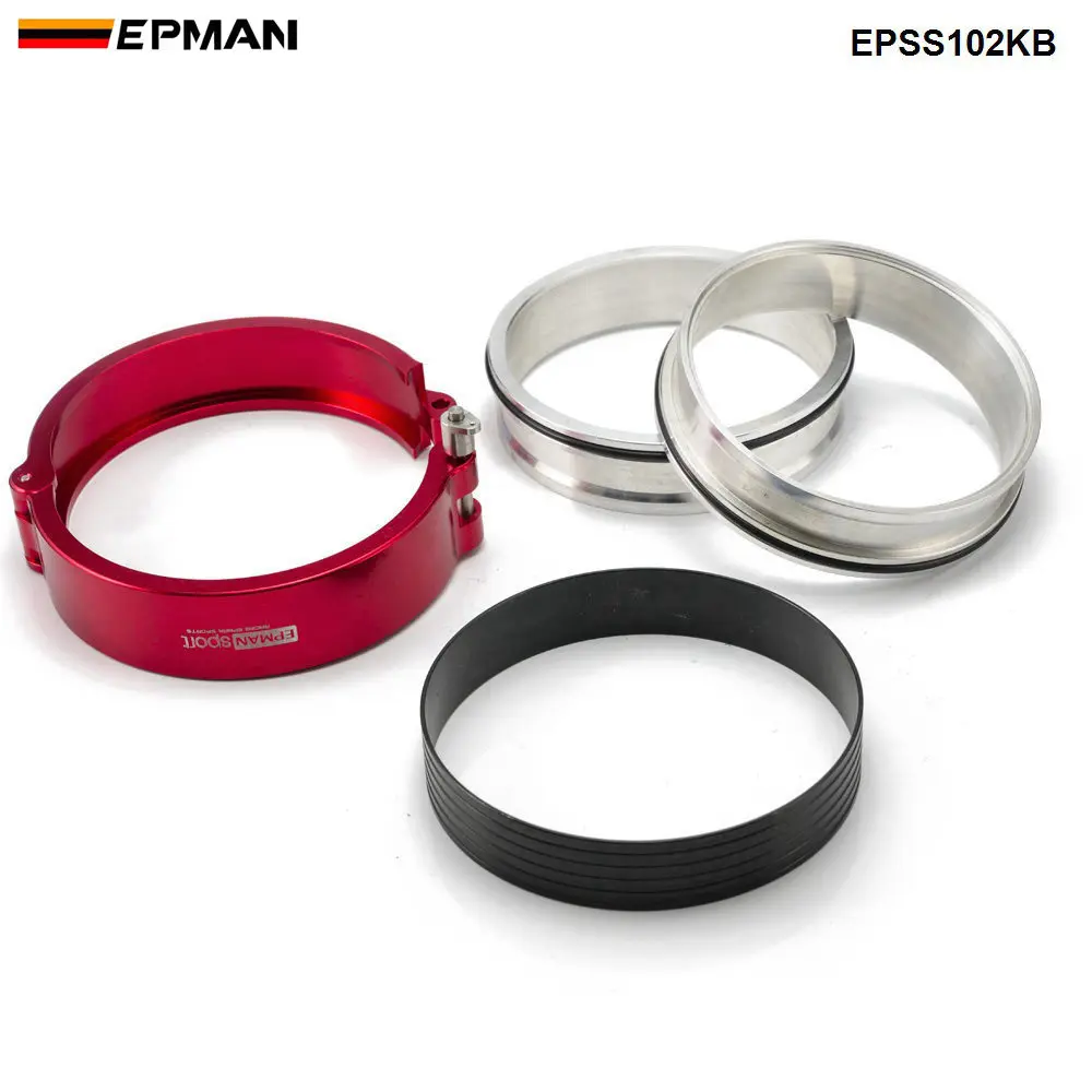 EPMAN Quick Release Performance HD Clamp System Assembly For 4" 102mm Radiator Hose Wastegate Flanges Turbo Dump Pipe EPSS102KB |