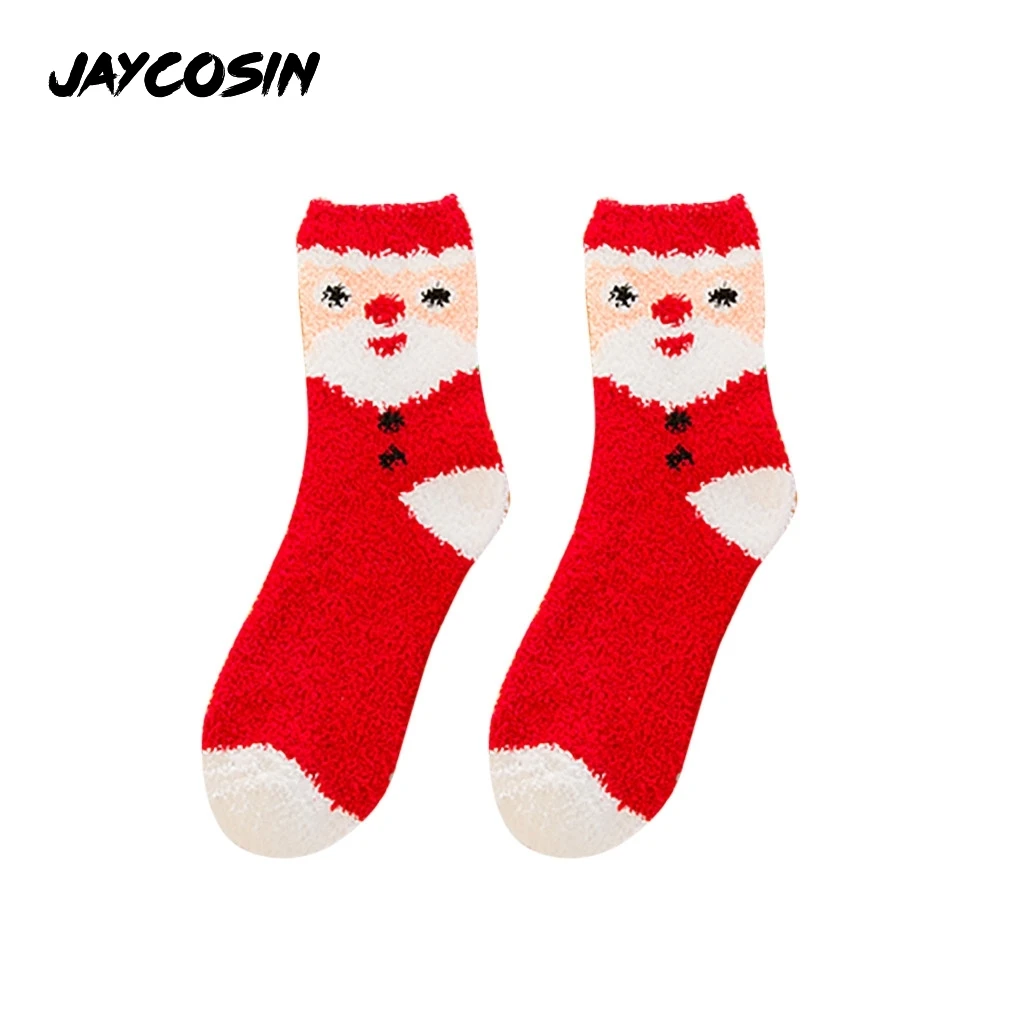 JAYCOSIN мужские и женские носки для подарка на Рождество зимние милые толстые