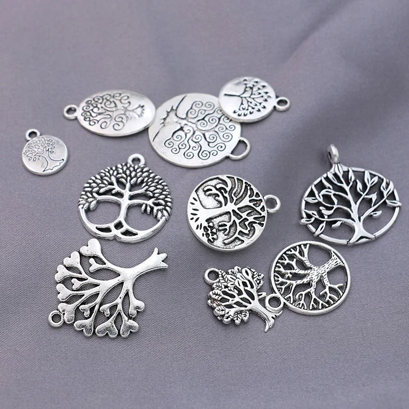 10pcs Mix Lot Silver Plated Tree of Life Charm Pendant for Jewelry Making Bracelet Necklace DIY Accessories Handmade Craft
10pcs Mix Lot Silver Plated Tree of Life Charm Pendant for Jewelry Making Bracelet Necklace DIY Accessories Handmade Craft