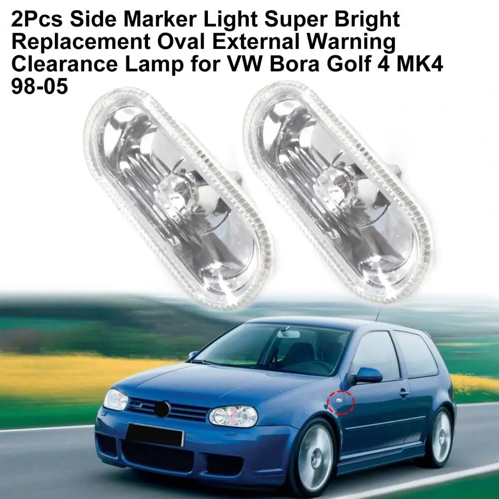 2Pcs Side Marker Light Housing Accessory Replacement Oval External Warning Clearance Lamp Bezel 1J0949117 for VW=Bora Golf 4 MK4
2Pcs Side Marker Light Housing Accessory Replacement Oval External Warning Clearance Lamp Bezel 1J0949117 for VW=Bora Golf 4 MK4