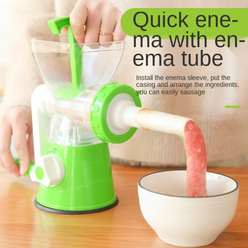 Household Multi-function Drum Hand-cranked Vegetable Meat Grinder Kitchen Sausage Stuffer Creativity Manual Garlic Wringer
Household Multi-function Drum Hand-cranked Vegetable Meat Grinder Kitchen Sausage Stuffer Creativity Manual Garlic Wringer