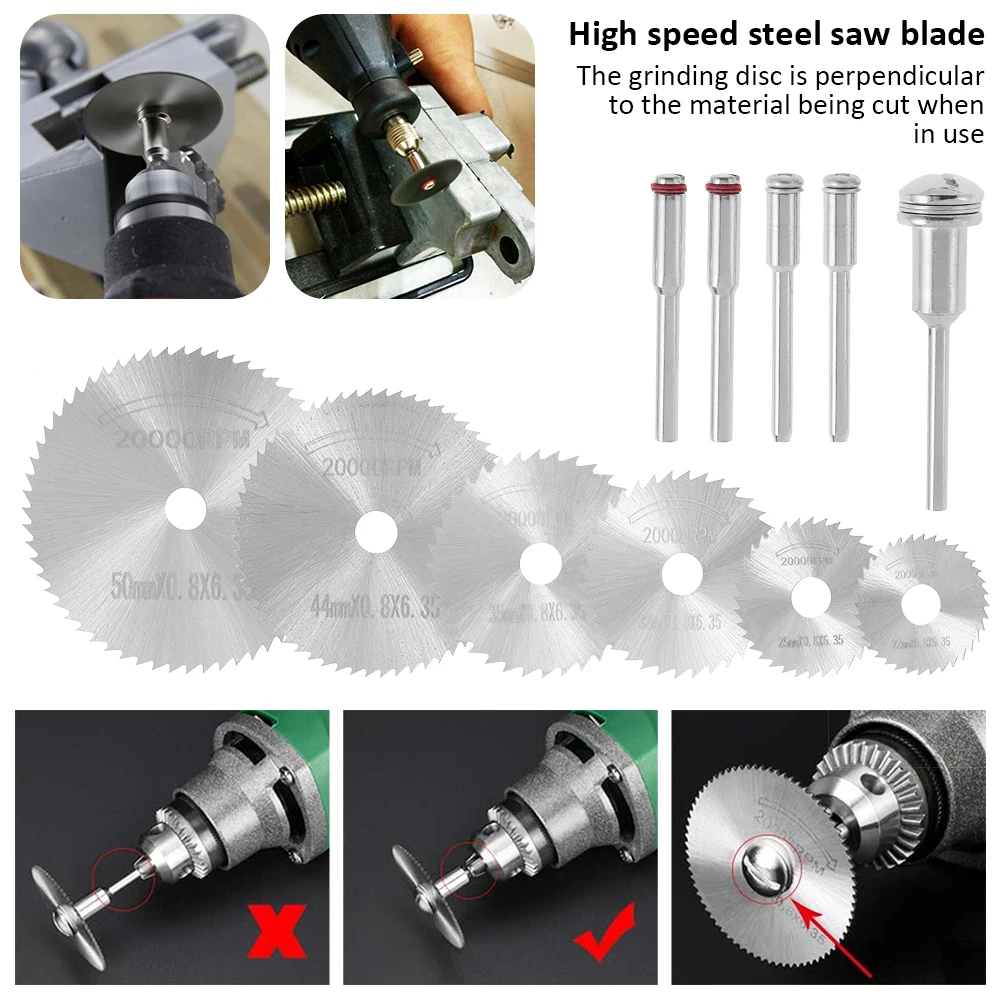 60pcs Circular Saw Blades Diamond Cutting Discs Metal Saw Blade Set Woodworking Metal Rotary Tool Accessories Wood Cutting Discs
60pcs Circular Saw Blades Diamond Cutting Discs Metal Saw Blade Set Woodworking Metal Rotary Tool Accessories Wood Cutting Discs