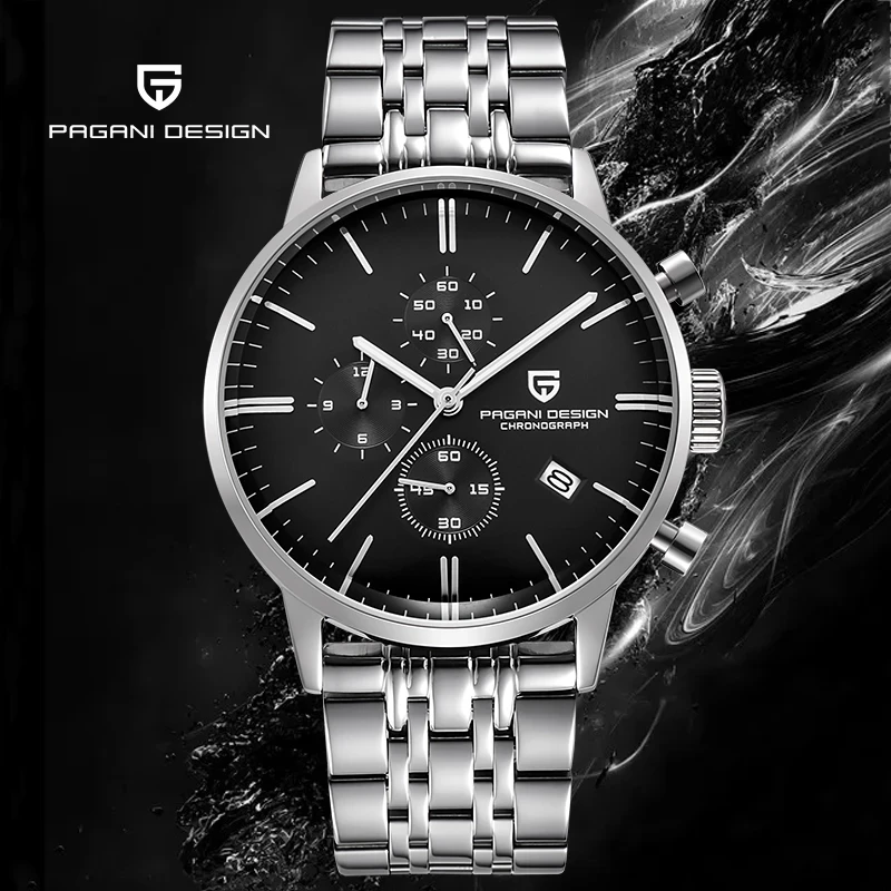 PAGANI DESIGN Quartz Watch Men's Watch Fashion Casual Stainless Steel Case Coated Glass Mirror 50M Waterproof Chronograph Calend
PAGANI DESIGN Quartz Watch Men's Watch Fashion Casual Stainless Steel Case Coated Glass Mirror 50M Waterproof Chronograph Calend