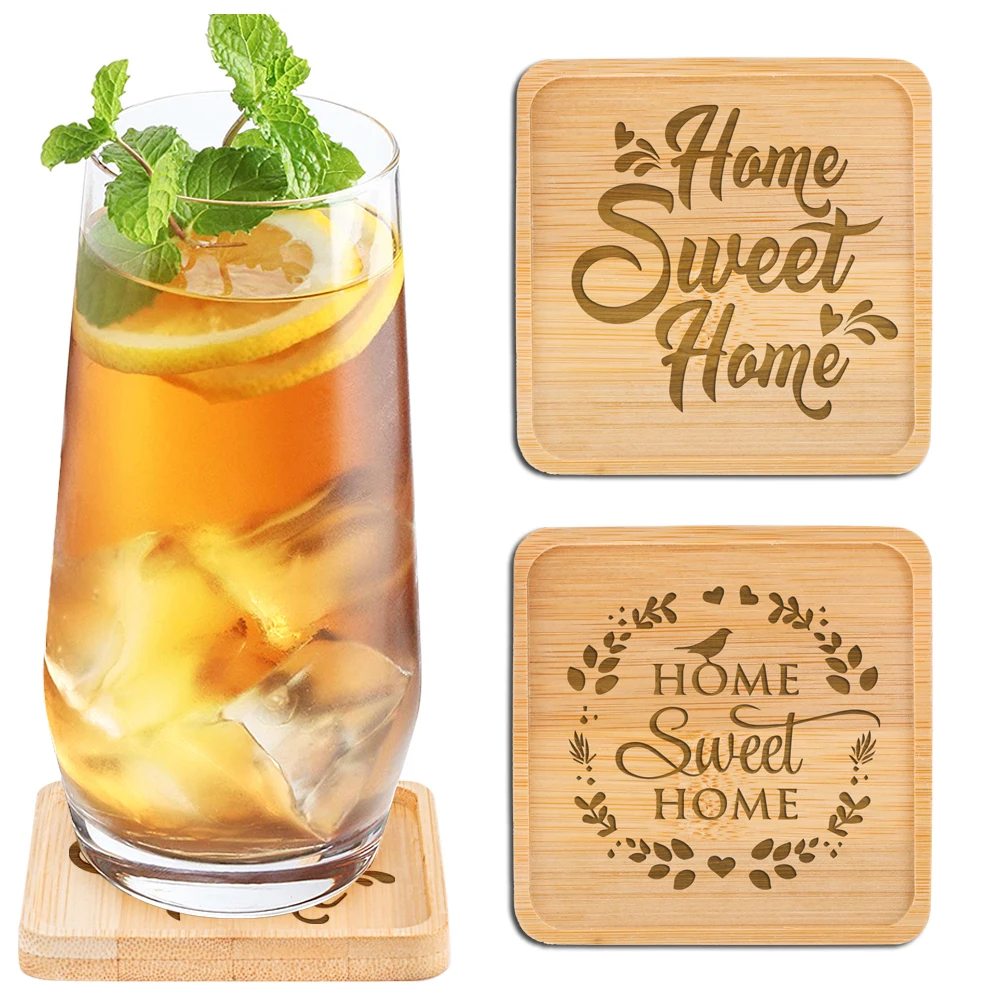 6 pcs/set Tea Coasters Sweet Home Pattern Kitchen Bowl Mat Anti-scalding Wooden Coaster Square Thickened Placemat Coffee Cup Pad
6 pcs/set Tea Coasters Sweet Home Pattern Kitchen Bowl Mat Anti-scalding Wooden Coaster Square Thickened Placemat Coffee Cup Pad