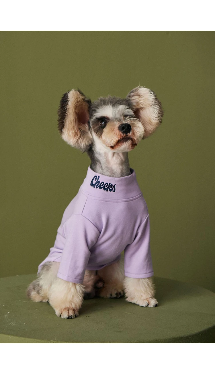 bottoming shirt small and medium-sized dog Teddy Schnauzer Chai dog solid color embroidered T shirt cat and dog clothes
bottoming shirt small and medium-sized dog Teddy Schnauzer Chai dog solid color embroidered T shirt cat and dog clothes