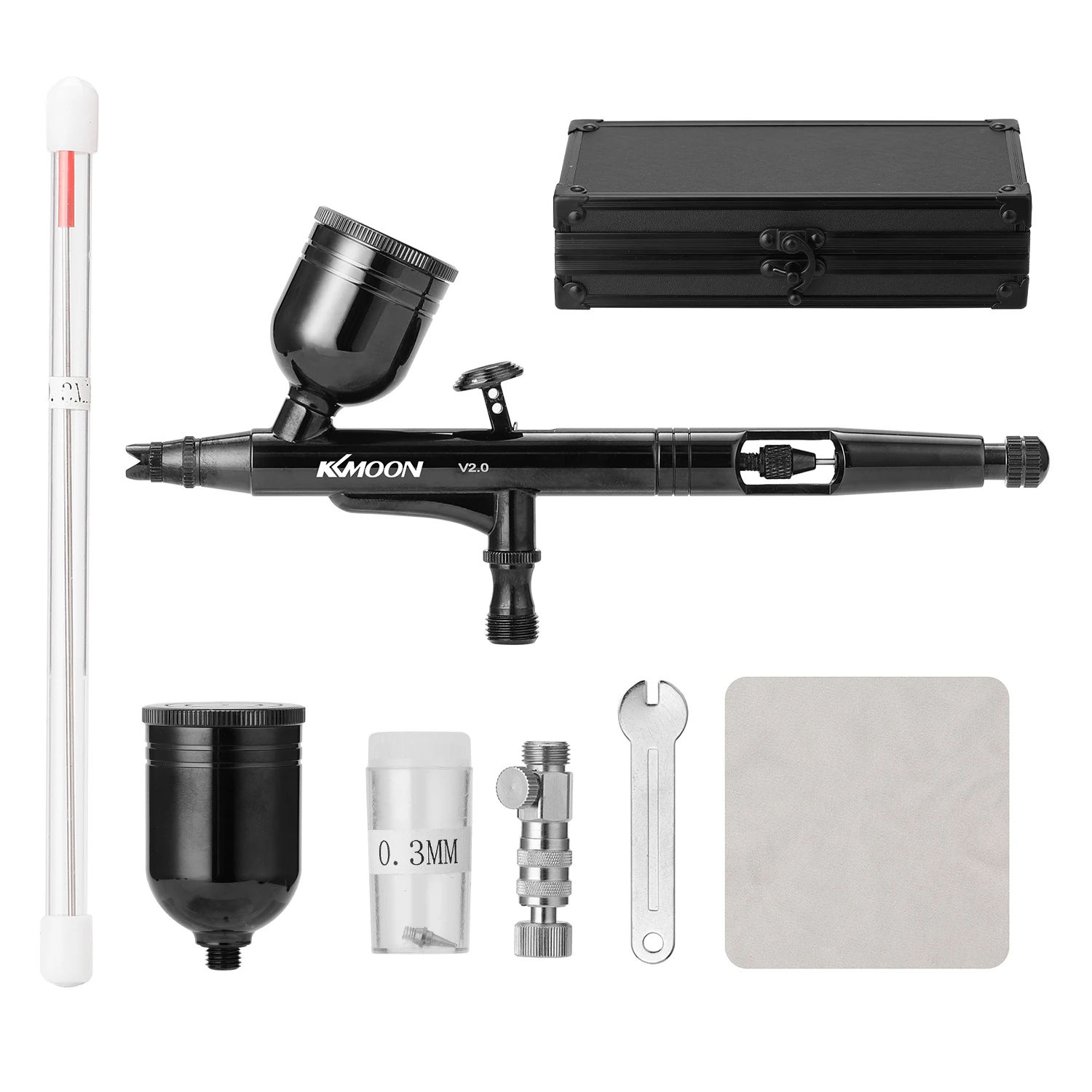 KKmoon Professional Multi-Purpose Feed Dual-Action Airbrush Kit Set 8cc Trigger Spray for Art Craft Paint Spraying
KKmoon Professional Multi-Purpose Feed Dual-Action Airbrush Kit Set 8cc Trigger Spray for Art Craft Paint Spraying