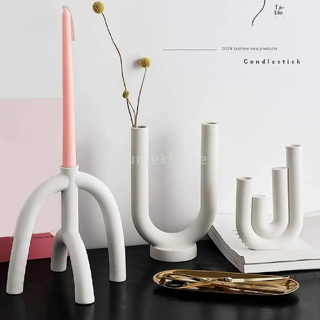 Nordic Creative Ceramic Candlestick White Candle Holders Candleholder Modern Living Room Candle Stand Home Ornament Gifts
Nordic Creative Ceramic Candlestick White Candle Holders Candleholder Modern Living Room Candle Stand Home Ornament Gifts